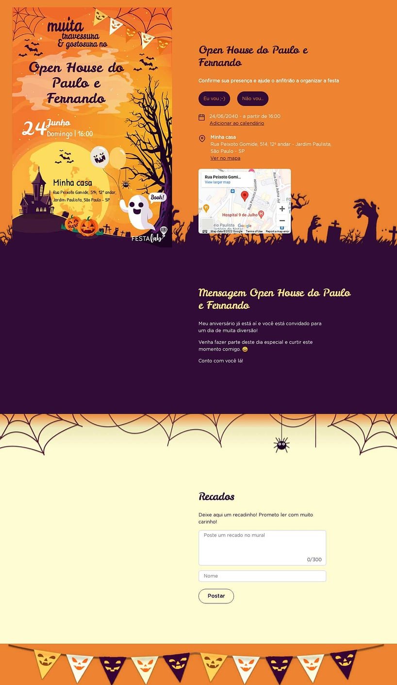 Vibe de Ocasioes especiais - Halloween